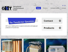 Tablet Screenshot of gst-transformatoren.de